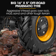 BAUMR-AG 40V Battery Powered Material Handling Dumper Wheelbarrow Motorised Electric, 300kg Capacity