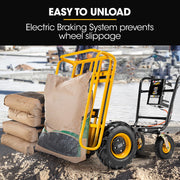 BAUMR-AG 40V Battery Powered Material Handling Dumper Wheelbarrow Motorised Electric, 300kg Capacity