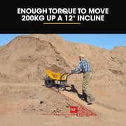 BAUMR-AG 40V Battery Powered Wheelbarrow Motorised Electric, 80L Bucket Volume, 260kg Capacity