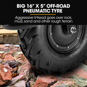 BAUMR-AG 40V Battery Powered Wheelbarrow Motorised Electric, 80L Bucket Volume, 260kg Capacity