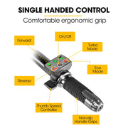 BAUMR-AG 40V Battery Powered Wheelbarrow Motorised Electric, 100L Bucket Volume, 4 Wheel, 260kg Capacity