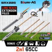 Baumr-AG 65CC Long Reach Pole Chainsaw Hedge Trimmer Pruner Chain Saw Tree Multi Tool