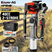 Baumr-AG Petrol Post Driver - 40CC 2-Stroke Pile Star Picket Rammer Fence