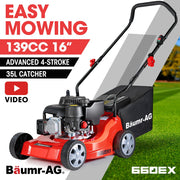 BAUMR-AG Petrol Lawn Mower 139cc 16