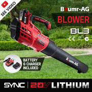 Baumr-AG SYNC Lithium Cordless Leaf Blower Electric Hand-held Garden Tool 20V