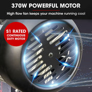 BAUMR-AG 1000 x 350mm Wood Lathe Turning Machine, 370W S1 Motor, 4 Speed