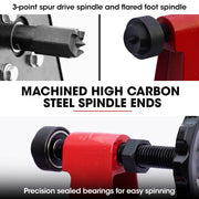 BAUMR-AG 1000 x 350mm Wood Lathe Turning Machine, 370W S1 Motor, 4 Speed