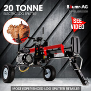 BAUMR-AG 20 Tonne Electric Hydraulic Towed Wood Log Splitter - HPS4500E