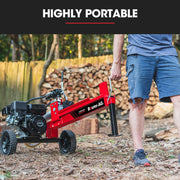 BAUMR-AG 12 Tonne Petrol Hydraulic Wood Log Splitter - HPS400