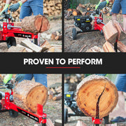 BAUMR-AG 12 Tonne Petrol Hydraulic Wood Log Splitter - HPS400