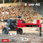 BAUMR-AG 12 Tonne Petrol Hydraulic Wood Log Splitter - HPS400