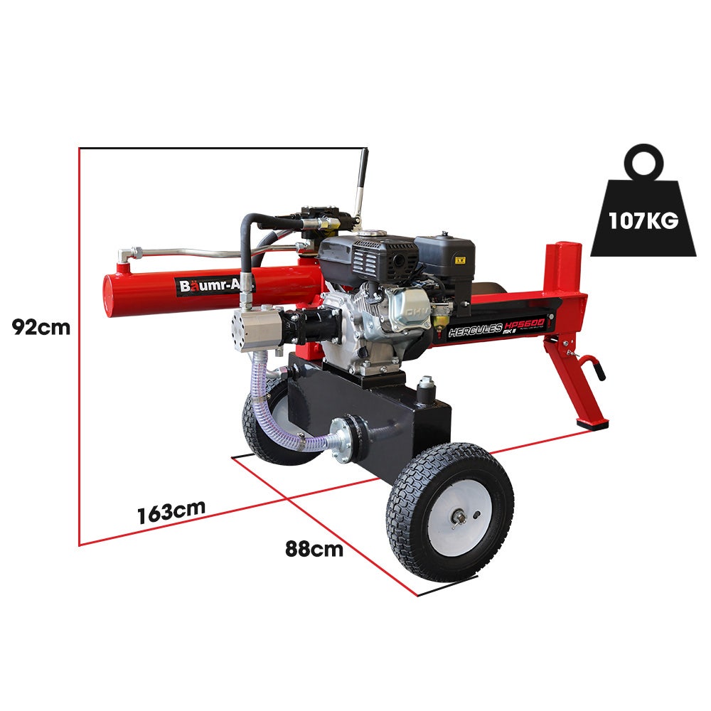 BAUMR-AG 20 Tonne Petrol Hydraulic Wood Log Splitter - HPS600 – Baumr-AG