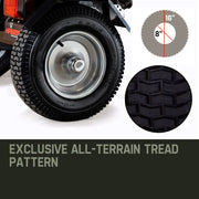 BAUMR-AG 65 Tonne Petrol Hydraulic Wood Horizontal and Vertical Towed Log Splitter with Detachable 4-Way Wedge - HPS800