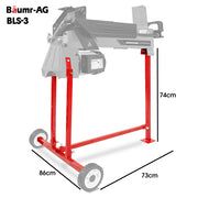 BAUMR-AG Log Splitter Stand for HPS2600E HPS3200E, BLS-3, 735mm Raised Work Platform, Powder-Coated Steel Support Base, Heavy-Duty Frame