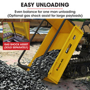 Baumr-AG Motorised Tracked Wheelbarrow Dumper, Briggs & Stratton CR950 Petrol Engine, 300kg Capacity