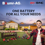 Baumr-AG LT3 20V SYNC Cordless Line Trimmer Whipper Snipper with Battery and Charger Kit
