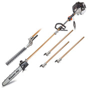 Baumr-AG 65CC Long Reach Pole Chainsaw Hedge Trimmer Pruner Chain Saw Tree Multi Tool