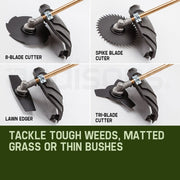 BAUMR-AG 65cc 9in1 Long Reach Garden Multi-tool, Pole Saw, Hedge & Line Trimmer, Brush Cutter, 12