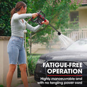 BAUMR-AG BX350 Cordless 20V Pressure Washer Kit, with 6 Stage Spray Head, Battery & Charger