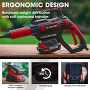 BAUMR-AG BX350 Cordless 20V Pressure Washer Kit, with 6 Stage Spray Head, Battery & Charger