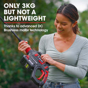 BAUMR-AG BX350 Cordless 20V Pressure Washer Kit, 6 Stage Spray Head, Detergent Nozzle, Water Carrier, Battery & Charger