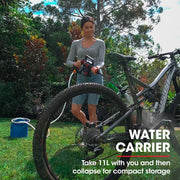 BAUMR-AG BX350 Cordless 20V Pressure Washer Kit, 6 Stage Spray Head, Detergent Nozzle, Water Carrier, Battery & Charger