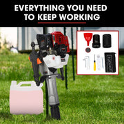 Baumr-AG 52cc 2-Stroke Petrol Post Driver with 2 Drive Sockets
