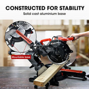 BAUMR-AG 305mm Dual Bevel Sliding Compound Mitre Drop Saw