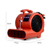 BAUMR-AG Carpet Floor Dryer Air Mover Blower Fan, 3-Speed, 1300CFM, Commercial/Home