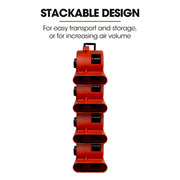 BAUMR-AG Carpet Floor Dryer Air Mover Blower Fan, 3-Speed, 1400CFM, Commercial/Home, Telescopic Handle and Wheels