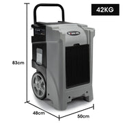 BAUMR-AG 90L/day Commercial Industrial LGR Air Dehumidifier for Mould, Portable, Stackable, LCD Display, Wheels