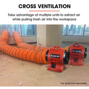 BAUMR-AG 300mm (12 inch) Portable Air Blower Mover Axial Ventilation Extraction Fan