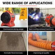 BAUMR-AG 300mm (12 inch) Portable Air Blower Mover Axial Ventilation Extraction Fan