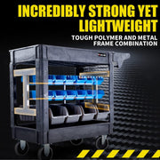 Baumr-AG Parts Bin Trolley Service Utility Cart Storage Mobile Tool Workshop