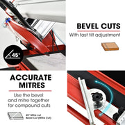 BAUMR-AG 1500W Electric Tile Saw Cutter with 300mm (12