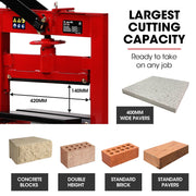 BAUMR-AG Manual Block Splitter, 420mm Cutting Length, Cutter for Paver Brick Stone