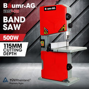 Baumr-AG 500W Wood Bandsaw, Benchtop, 115mm Cutting Depth (BS40)