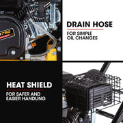 PRE-ORDER BAUMR-AG 94kg 420x540mm 6.5HP Plate Compactor, Sprinkler System, Paver Pad (BCX-750)