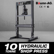 Baumr-AG 10 Tonne Hydraulic Shop Press Workshop Jack Bending Stand H-Frame