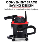 BAUMR-AG 15L 1200W Wet and Dry Vacuum Cleaner, with Blower, for Car, Workshop, Carpet