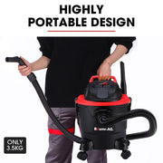 BAUMR-AG 15L 1200W Wet and Dry Vacuum Cleaner, with Blower, for Car, Workshop, Carpet